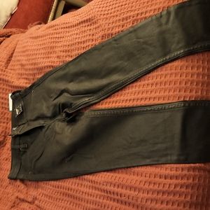 Black high rise skinny jeans